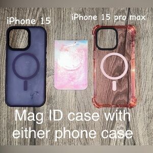 Bundle and save! Purple and Pink Mag Phone Case with Mag Card Holder